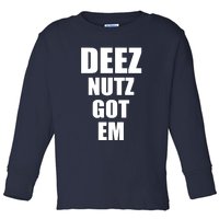 Deez Nuts Gotem Toddler Long Sleeve Shirt