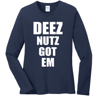 Deez Nuts Gotem Ladies Long Sleeve Shirt