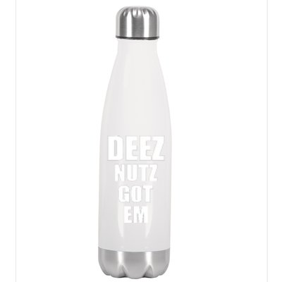 Deez Nuts Gotem Stainless Steel Insulated Water Bottle