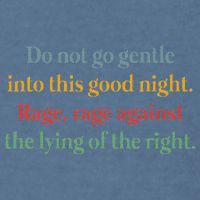 Do Not Go Gentle Into This Good Night Rage Against The Lying Garment-Dyed Sweatshirt