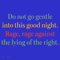 Do Not Go Gentle Into This Good Night Rage Against The Lying Sustainable Beanie