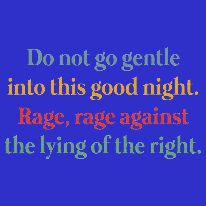 Do Not Go Gentle Into This Good Night Rage Against The Lying 16 in Basic Backpack