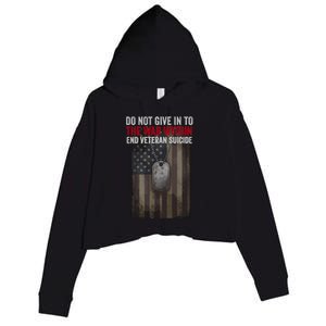 Do Not Give In To The War Within Crop Fleece Hoodie