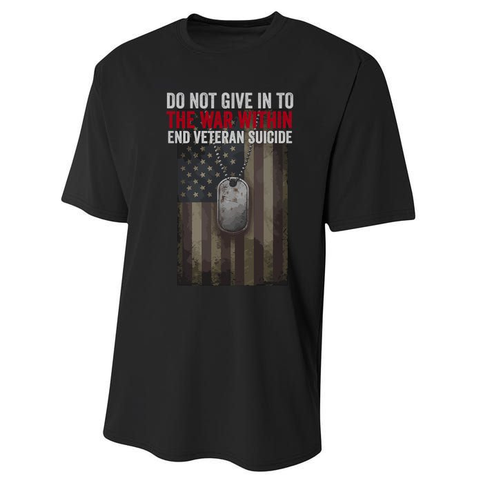 Do Not Give In To The War Within Performance Sprint T-Shirt