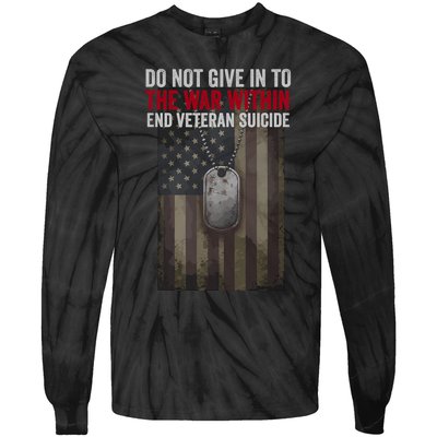 Do Not Give In To The War Within Tie-Dye Long Sleeve Shirt