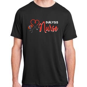 Dialysis Nurse Gifts For Technician Heart Nephrology Nursing Adult ChromaSoft Performance T-Shirt