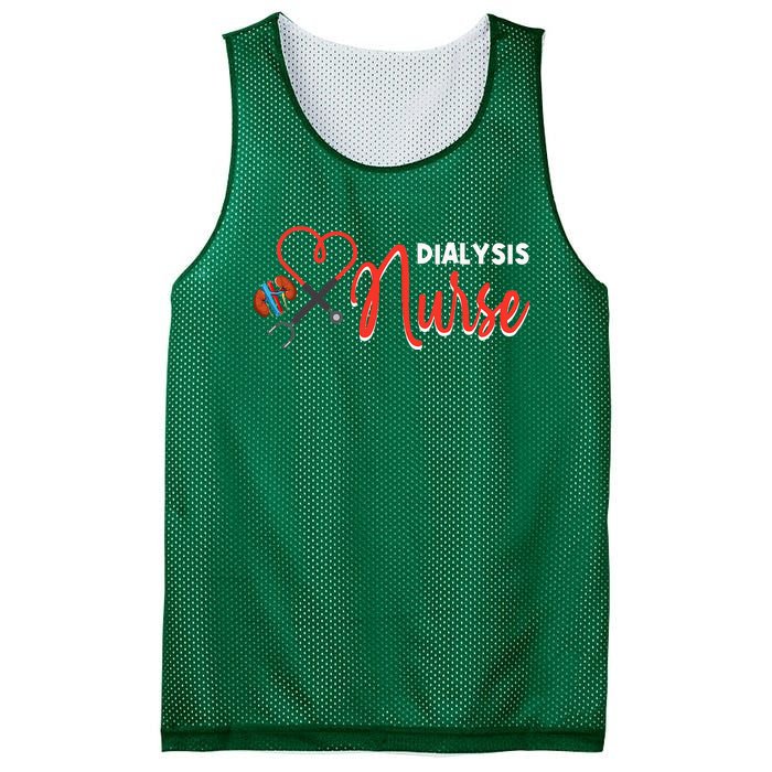 Dialysis Nurse Gifts For Technician Heart Nephrology Nursing Mesh Reversible Basketball Jersey Tank