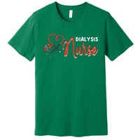 Dialysis Nurse Gifts For Technician Heart Nephrology Nursing Premium T-Shirt