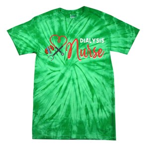 Dialysis Nurse Gifts For Technician Heart Nephrology Nursing Tie-Dye T-Shirt