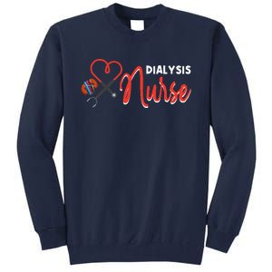 Dialysis Nurse Gifts For Technician Heart Nephrology Nursing Tall Sweatshirt