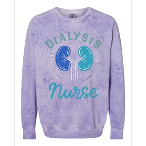 Dialysis Nurse Gifts Colorblast Crewneck Sweatshirt