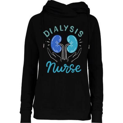 Dialysis Nurse Gifts Womens Funnel Neck Pullover Hood