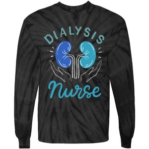 Dialysis Nurse Gifts Tie-Dye Long Sleeve Shirt