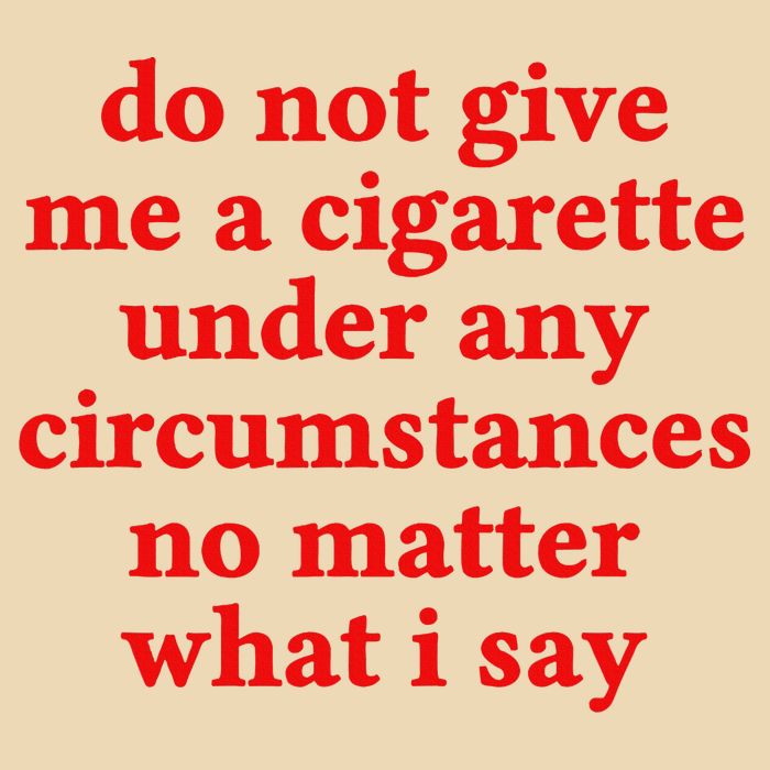 Do Not Give Me A Cigarette Under Any Circumstances Drawstring Bag