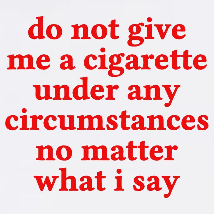 Do Not Give Me A Cigarette Under Any Circumstances Premium T-Shirt