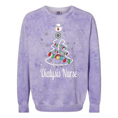 Dialysis Nurse Gift Colorblast Crewneck Sweatshirt