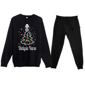 Dialysis Nurse Gift Premium Crewneck Sweatsuit Set