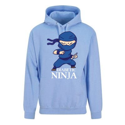 Diabetic Ninja Gift Diabetes Awareness Fighter Gift Blue Ninja Gift Unisex Surf Hoodie