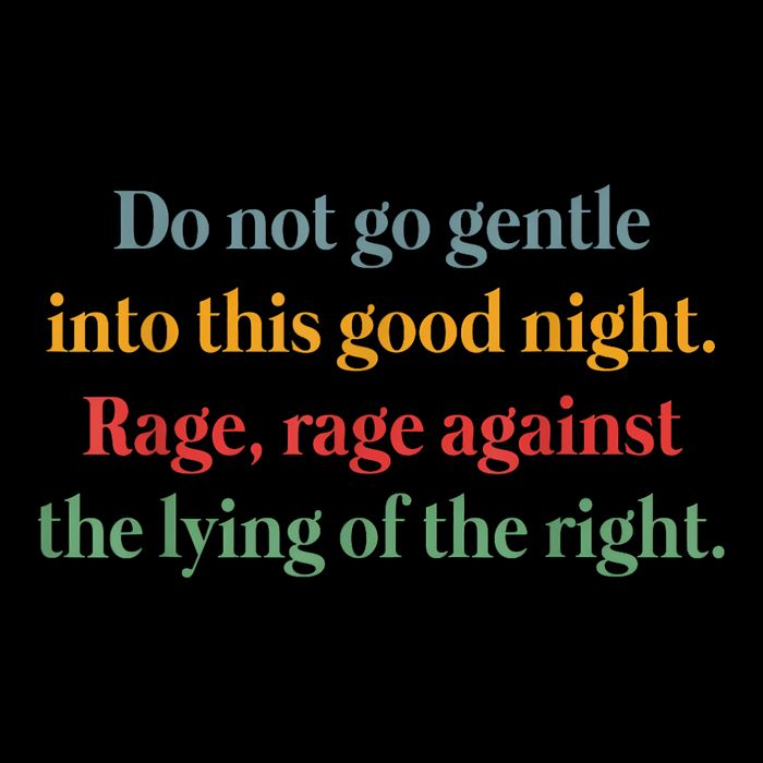 Do Not Go Gentle Into This Good Night Rage Against The Lying 16oz Travel Tumbler