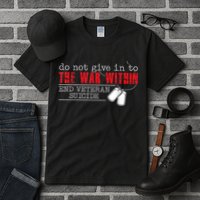 Do Not Give In To The War Within End Veteran Suicide Vintage Tall T-Shirt
