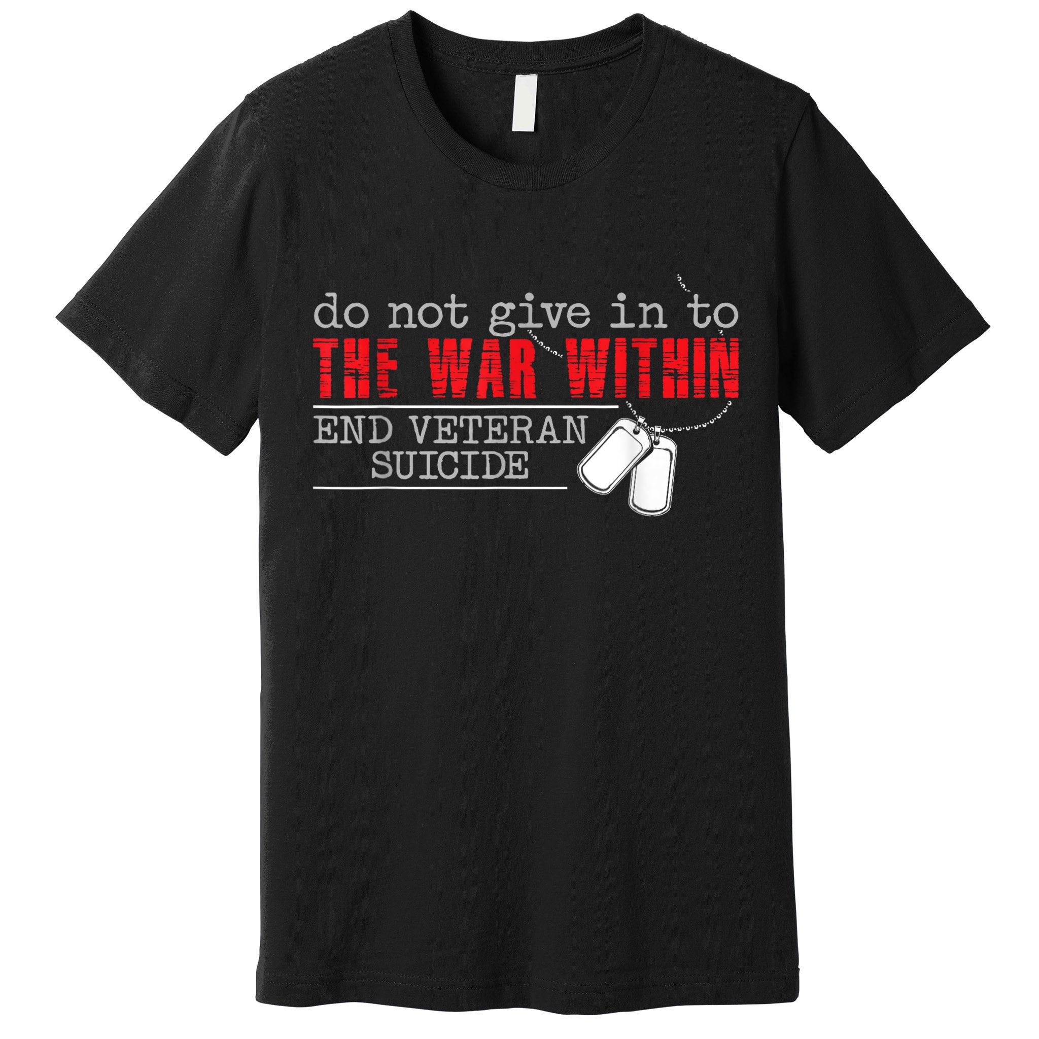 Do Not Give In To The War Within End Veteran Suicide Vintage Premium T-Shirt