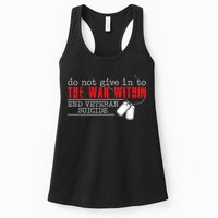 Do Not Give In To The War Within End Veteran Suicide Vintage Womens Tank Top