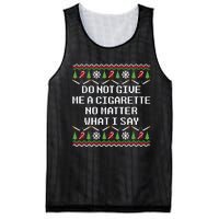 Do Not Give Me A Cigarette Ugly Christmas Funny Sweatshirt Mesh Reversible Basketball Jersey Tank