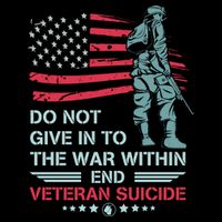 Do Not Give In To The War Within End Veteran Suicide Support Full-Length Apron With Pockets