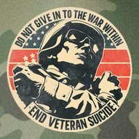Do Not Give In To The War Within End Veteran Suicide Legacy Tie Dye Trucker Hat