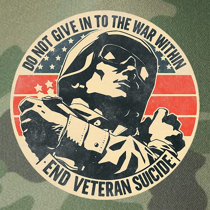 Do Not Give In To The War Within End Veteran Suicide Legacy Tie Dye Trucker Hat