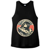 Do Not Give In To The War Within End Veteran Suicide Ladies PosiCharge Tri-Blend Wicking Tank