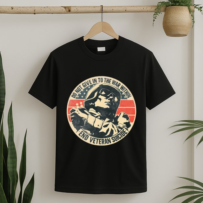 Do Not Give In To The War Within End Veteran Suicide T-Shirt