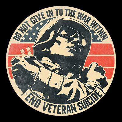 Do Not Give In To The War Within End Veteran Suicide T-Shirt