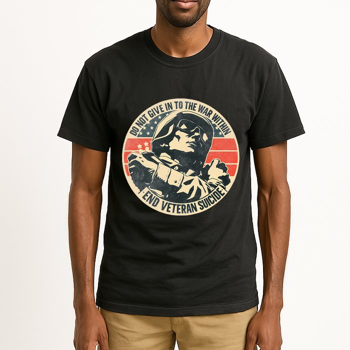 Do Not Give In To The War Within End Veteran Suicide Tall T-Shirt