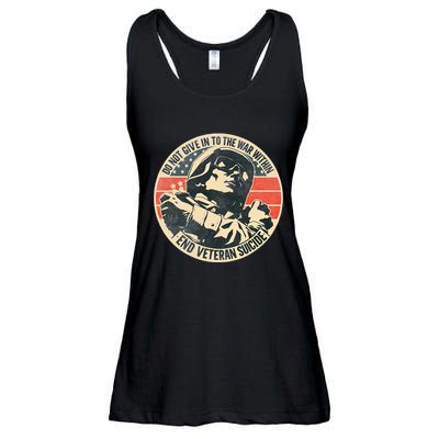 Do Not Give In To The War Within End Veteran Suicide Ladies Essential Flowy Tank