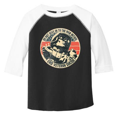 Do Not Give In To The War Within End Veteran Suicide Toddler Fine Jersey T-Shirt