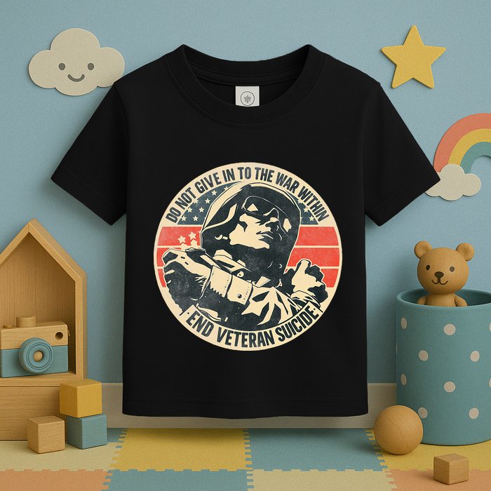 Do Not Give In To The War Within End Veteran Suicide Toddler T-Shirt