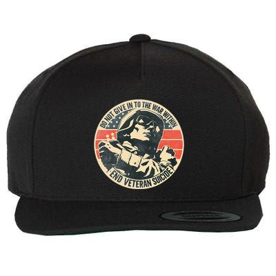 Do Not Give In To The War Within End Veteran Suicide Wool Snapback Cap