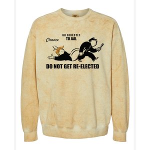 Do Not Get Reelected Chance Go Directly To Jail Colorblast Crewneck Sweatshirt