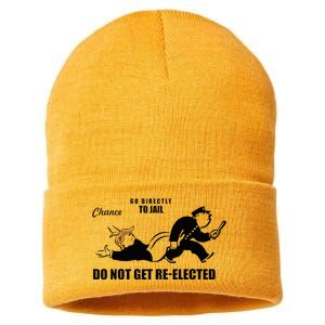 Do Not Get Reelected Chance Go Directly To Jail Sustainable Knit Beanie