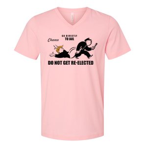 Do Not Get Reelected Chance Go Directly To Jail V-Neck T-Shirt