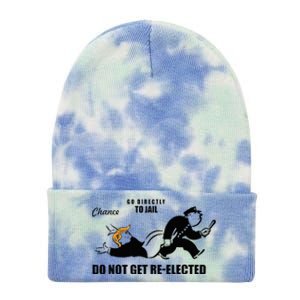 Do Not Get Reelected Chance Go Directly To Jail Tie Dye 12in Knit Beanie