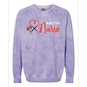 Dialysis Nurse Gifts for Technician Heart Nephrology Nursing Colorblast Crewneck Sweatshirt