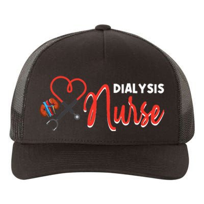 Dialysis Nurse Gifts for Technician Heart Nephrology Nursing Yupoong Adult 5-Panel Trucker Hat