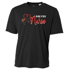 Dialysis Nurse Gifts for Technician Heart Nephrology Nursing Cooling Performance Crew T-Shirt