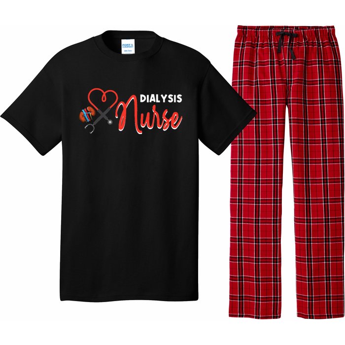 Dialysis Nurse Gifts for Technician Heart Nephrology Nursing Pajama Set