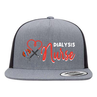 Dialysis Nurse Gifts for Technician Heart Nephrology Nursing Flat Bill Trucker Hat