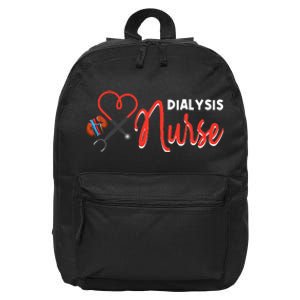 Dialysis Nurse Gifts for Technician Heart Nephrology Nursing 16 in Basic Backpack