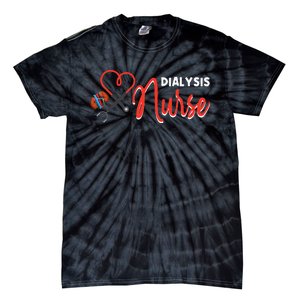 Dialysis Nurse Gifts for Technician Heart Nephrology Nursing Tie-Dye T-Shirt