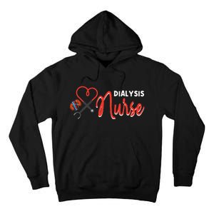 Dialysis Nurse Gifts for Technician Heart Nephrology Nursing Tall Hoodie